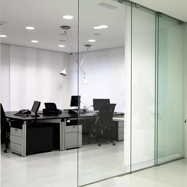 Mamparas de cristal para oficinas